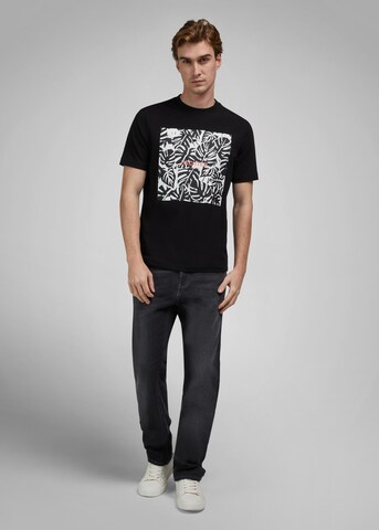 HECHTER PARIS Shirt 'JERSEY' in Zwart