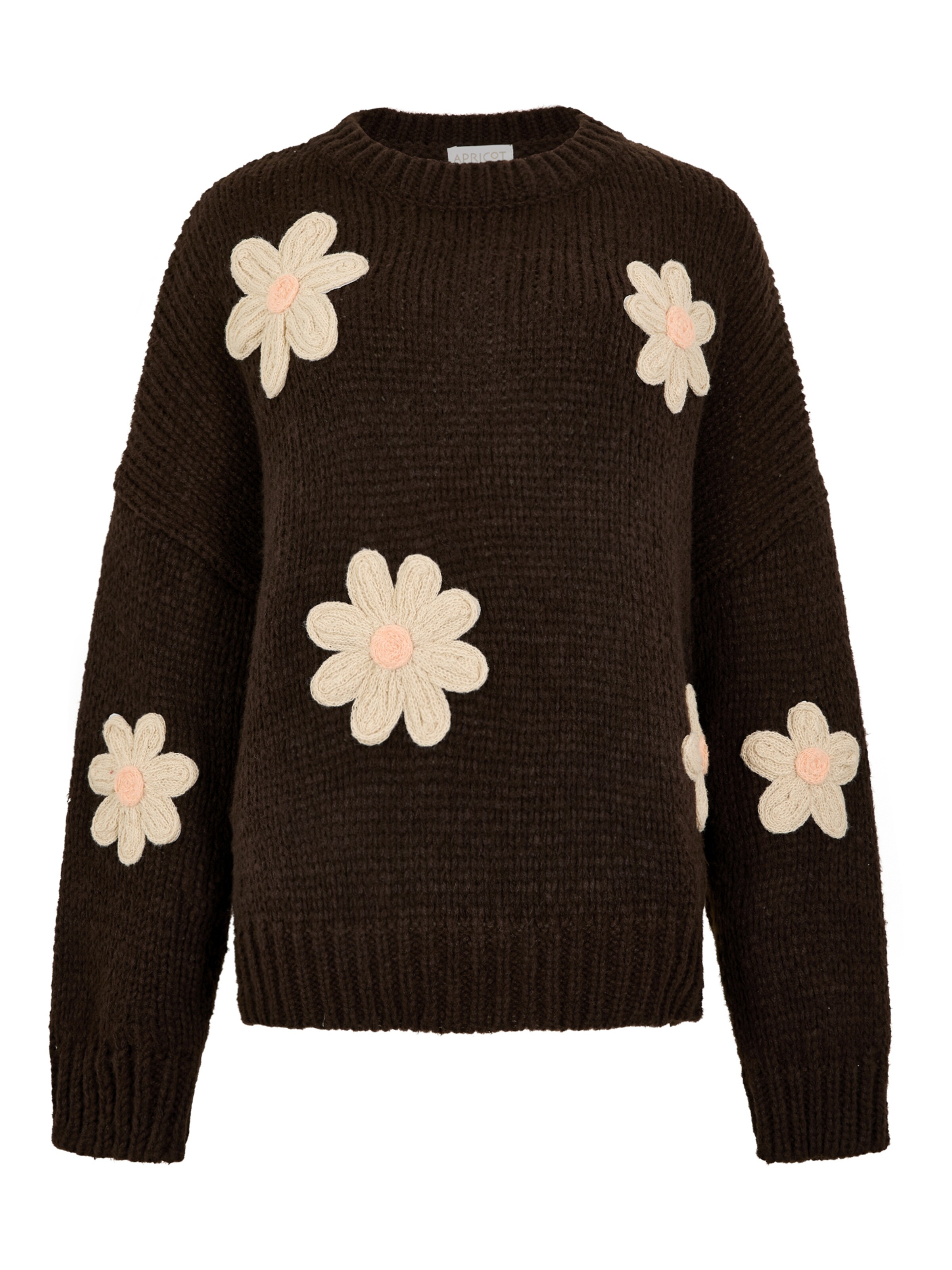Pull-over ' ' Apricot en marron : devant