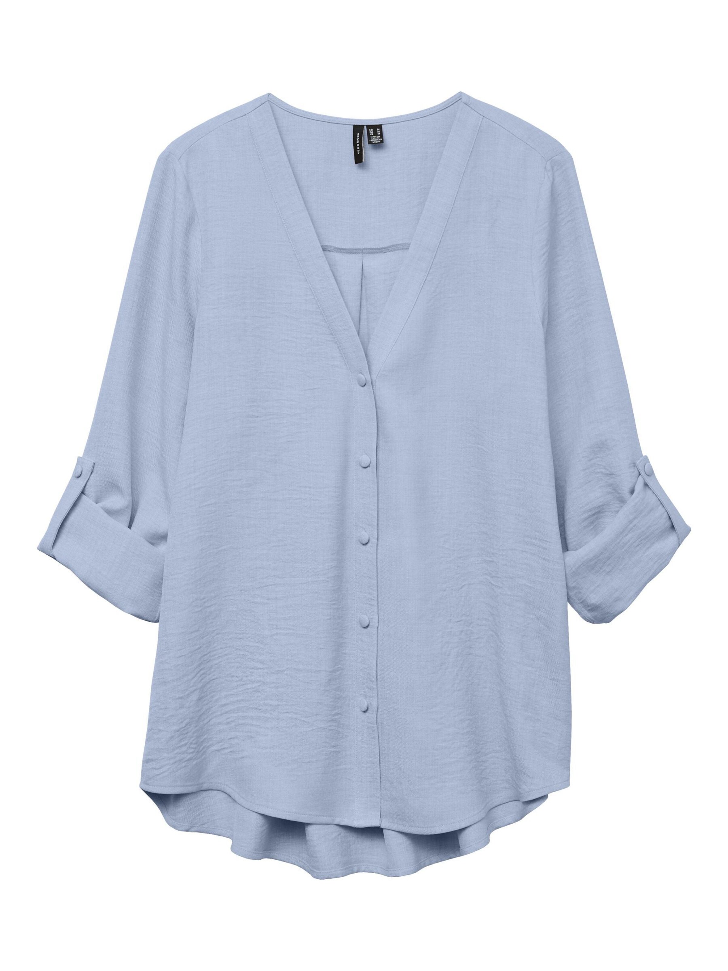 VERO MODA Bluse 'VMMelaney' in Blau: Vorderseite