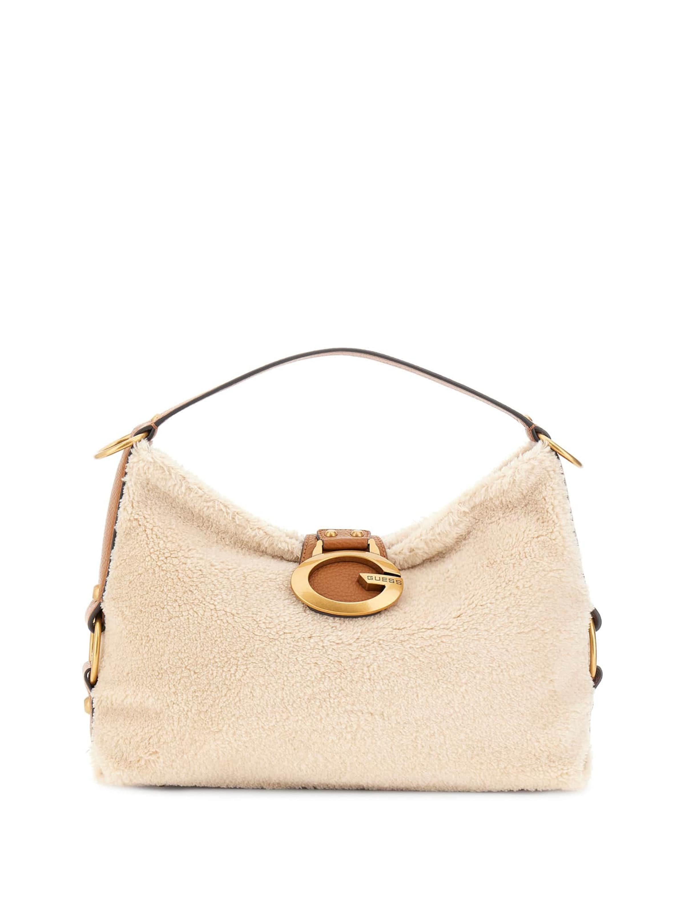 Sac bandoulière 'Camden' GUESS en beige : devant