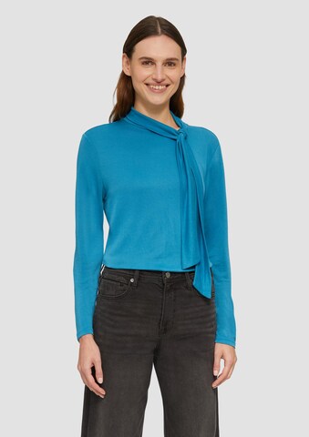 s.Oliver Shirt in Blauw: voorkant