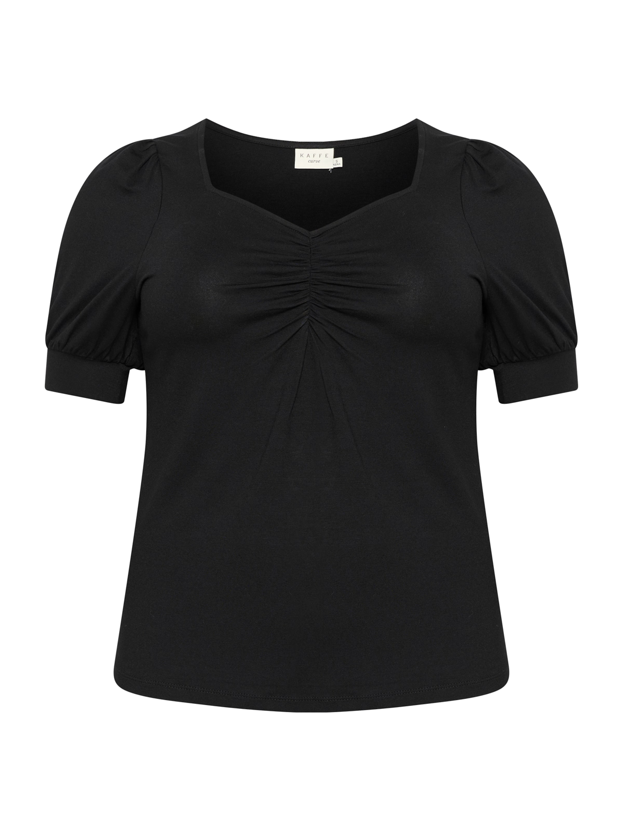 KAFFE CURVE Paita 'Sissy' värissä musta: etupuoli