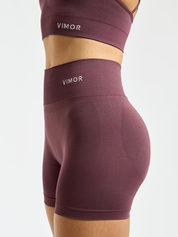 Vimor Skinny Leggings 'Joy Scrunch Shorts' in Purple