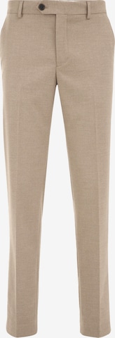 WE Fashion Slimfit Suorat housut värissä beige: etupuoli