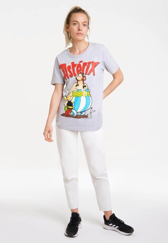 LOGOSHIRT T-Shirt 'Asterix der Gallier - Asterix & Obelix' in Grau | ABOUT  YOU