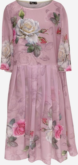 Wisell Kleid in grasgrün / pink, Produktansicht