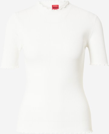 HUGO Sweater 'Swittlona' in White: front