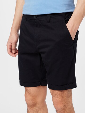 KnowledgeCotton Apparel Regular Chino Pants 'CHUCK' in Black