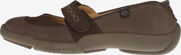 Binom Ballet Flats with Strap 'Lydia' in Brown