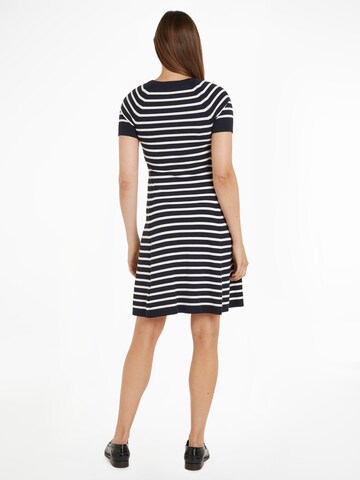 TOMMY HILFIGER Strickkleid in Blau