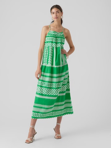VERO MODA Letní šaty 'DICTHE' – zelená: přední strana