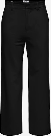Loosefit Pantalon chino 'ONSBob-Le' Only & Sons en noir : devant