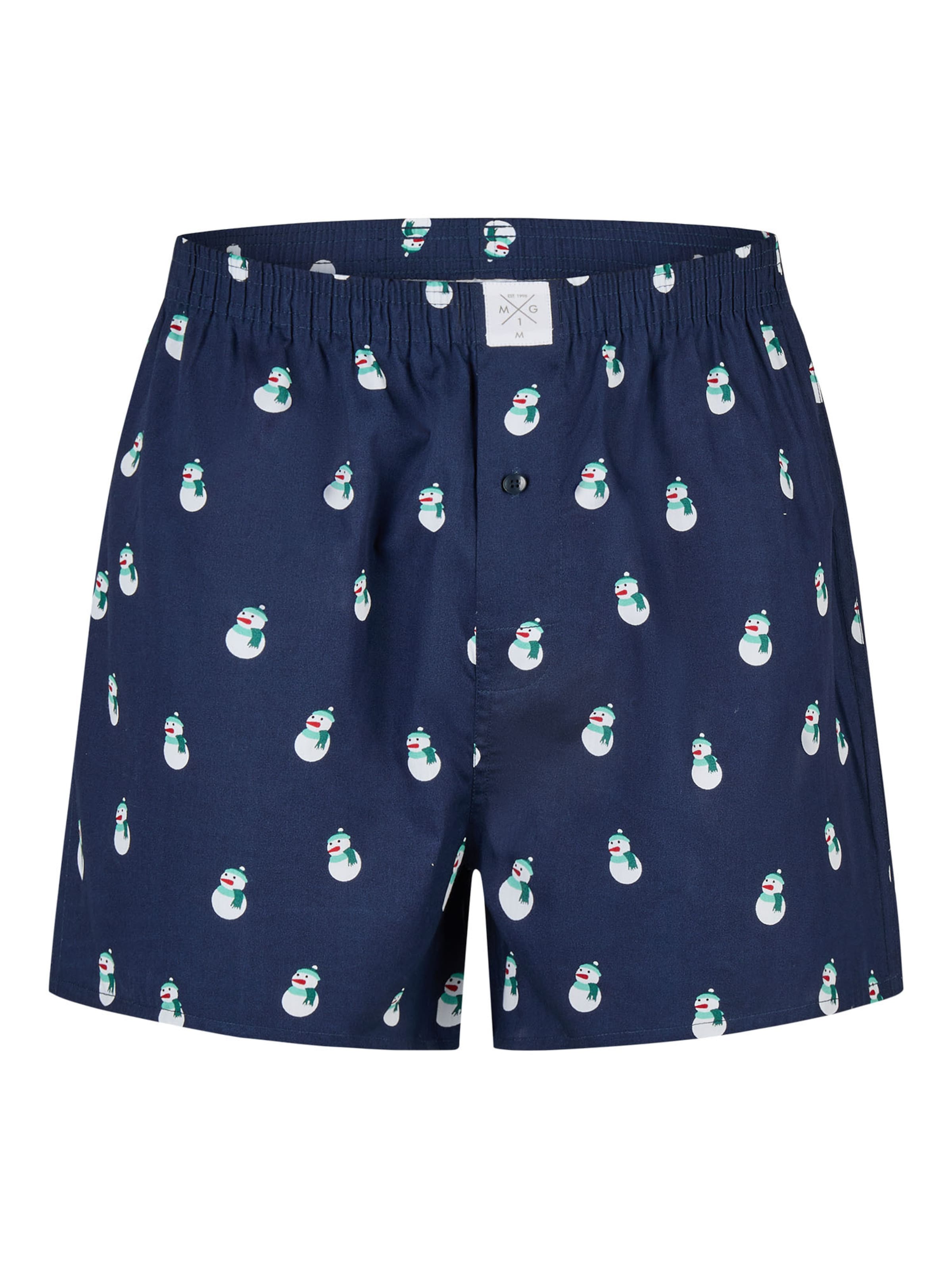 MG-1 Boxershorts 'Christmas' in Blau
