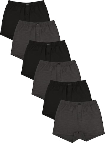 Gomati Boxershorts 'Jersey Line' in Grau: Vorderseite