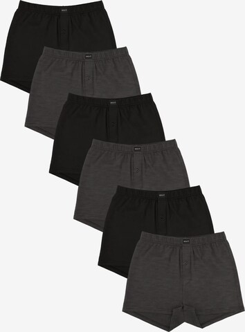 Gomati Boxershorts 'Jersey Line' in Grau: Vorderseite