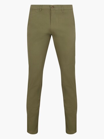 Suitable Regular Chino 'Plato' in Groen: voorkant