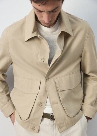 MANGO MAN Between-Season Jacket 'Darren' in Beige