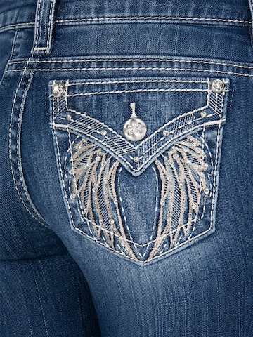 Miss Me Bootcut Jeans 'Miss Me' in Blau