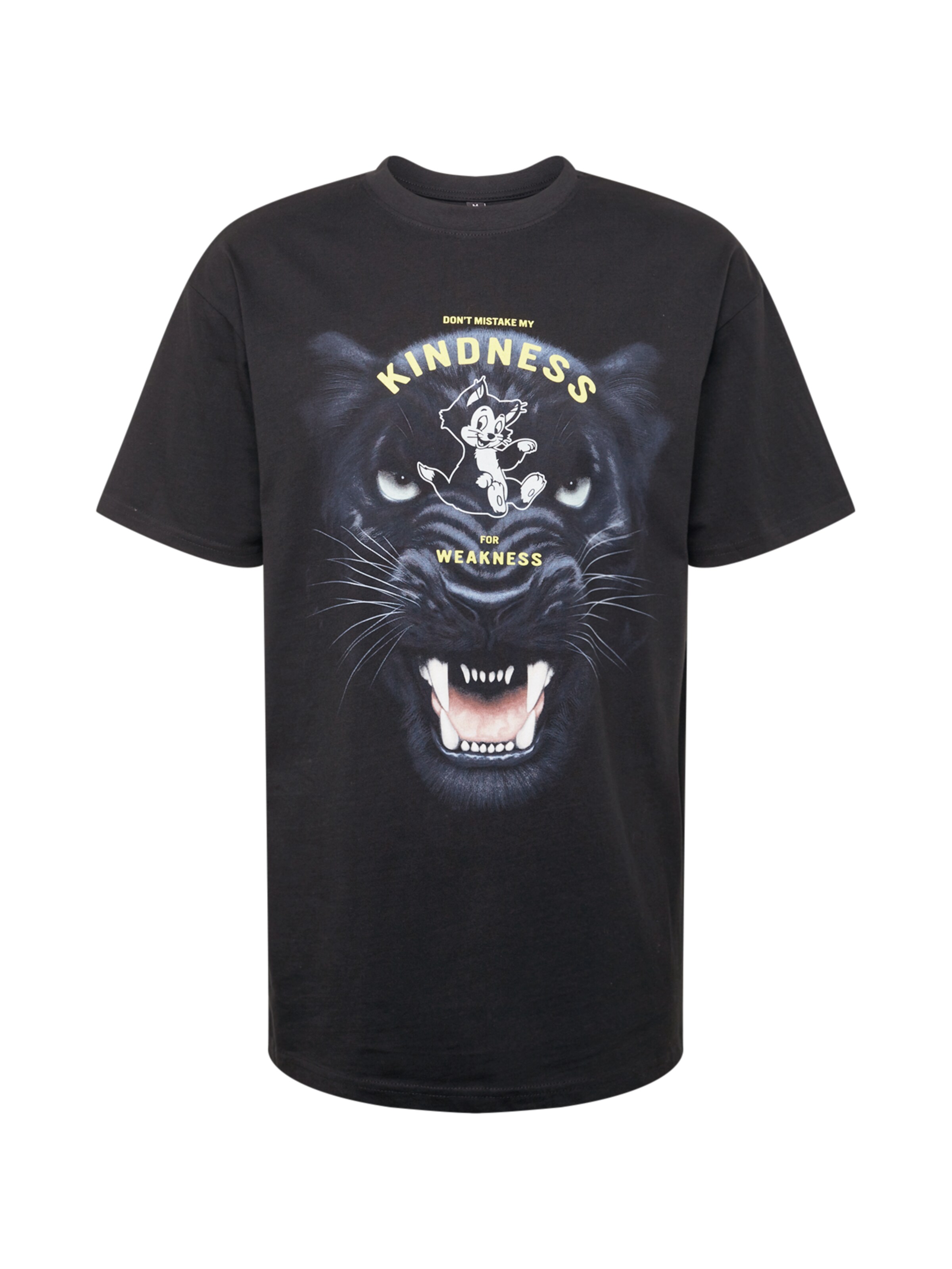T-Shirt 'Kindness No Weakness' Mister Tee en noir : devant
