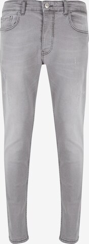 2Y Premium Tapered Jeans in Grijs: voorkant