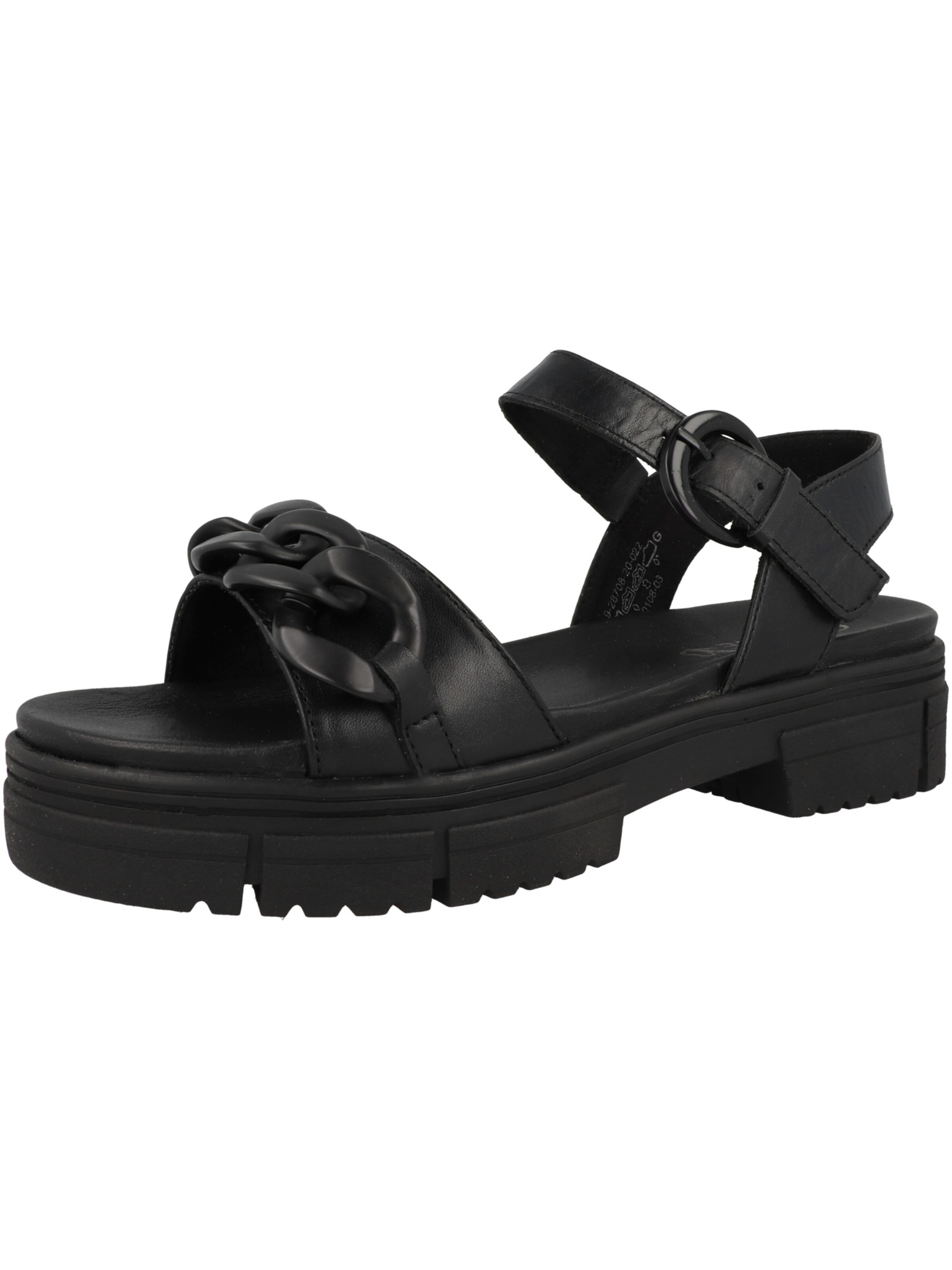 CAPRICE Sandale in Schwarz: Vorderseite