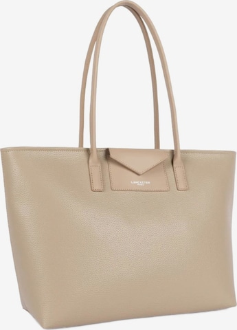 LANCASTER ParisShopper torba 'Lancaster Cabas Maya Double Épaule Beige Foncé' - bež boja: prednji dio