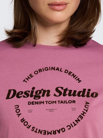 TOM TAILOR DENIM T-shirt i rosa