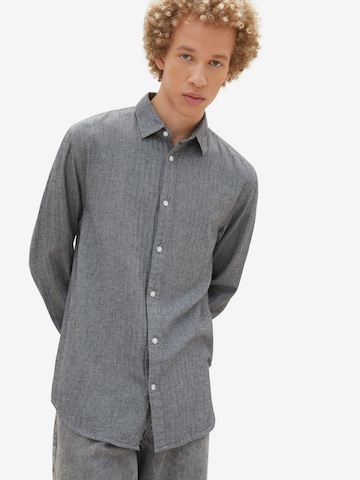 Coupe regular Chemise TOM TAILOR DENIM en bleu