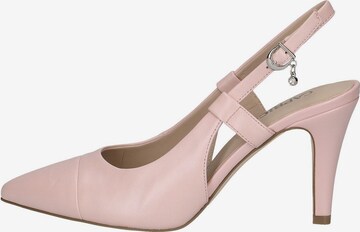 CAPRICE Slingpumps in Roze