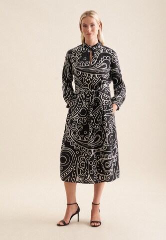 SEIDENSTICKER Jurk 'The Statement Prints' in Zwart: voorkant