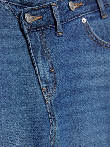 Wide leg Jeans de la Pull&Bear pe albastru