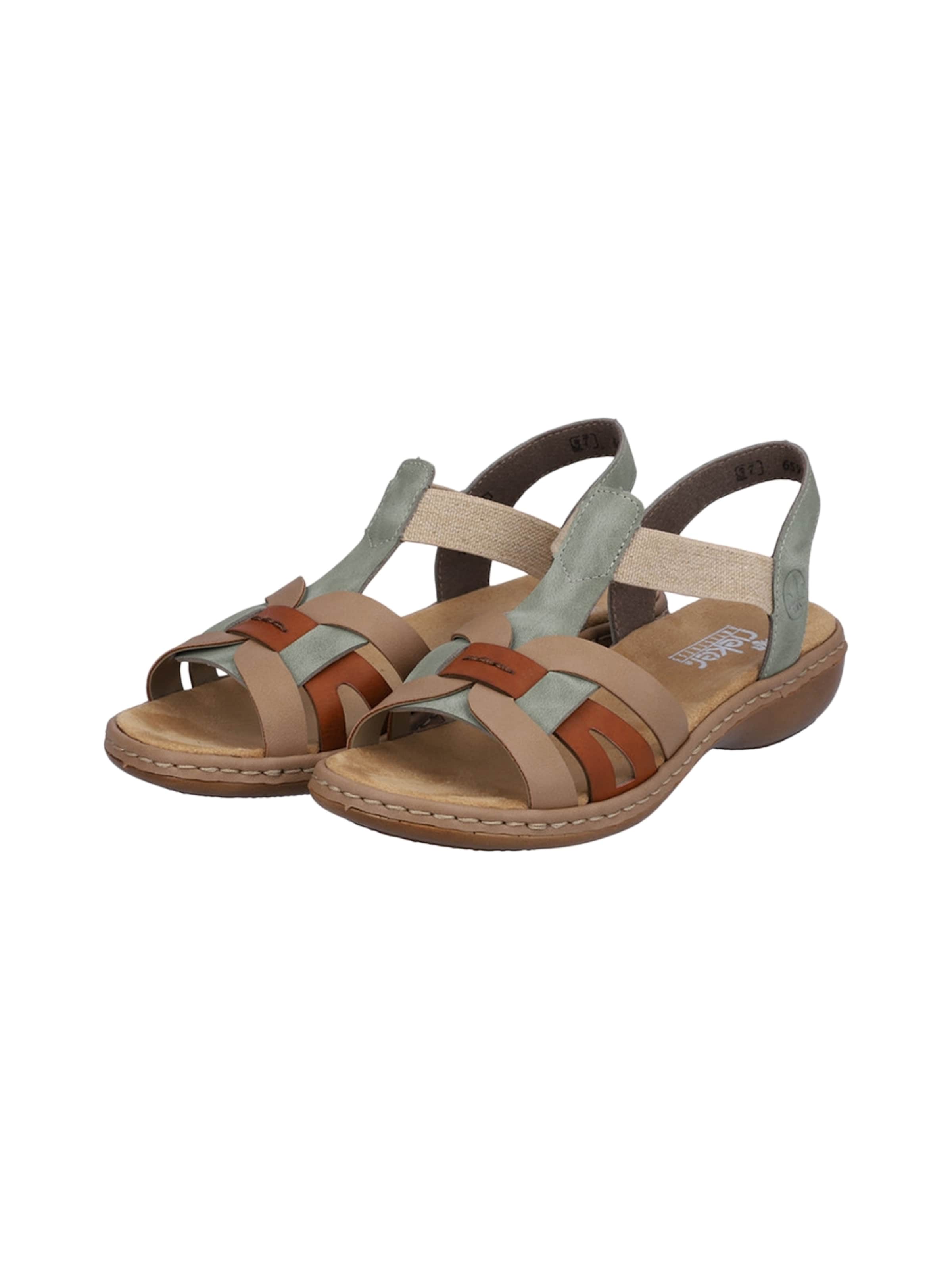 Rieker - Sandalias en verde