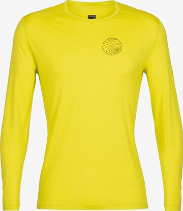 ICEBREAKER Performance Shirt '200 Oasis' in Yellow: front