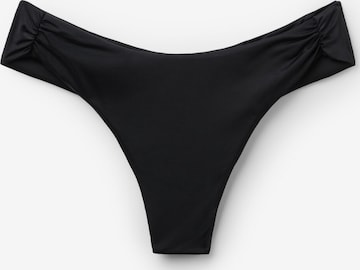 CALZEDONIA Bikinihose 'Shiny Satin' in Schwarz: Vorderseite