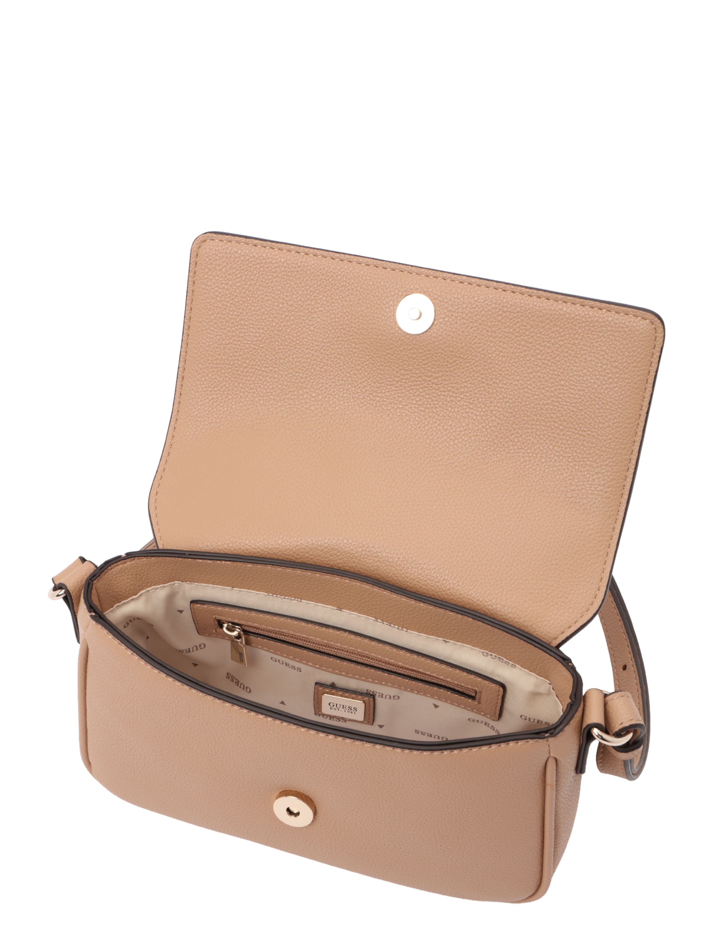 GUESS Skuldertaske 'Isola' i beige