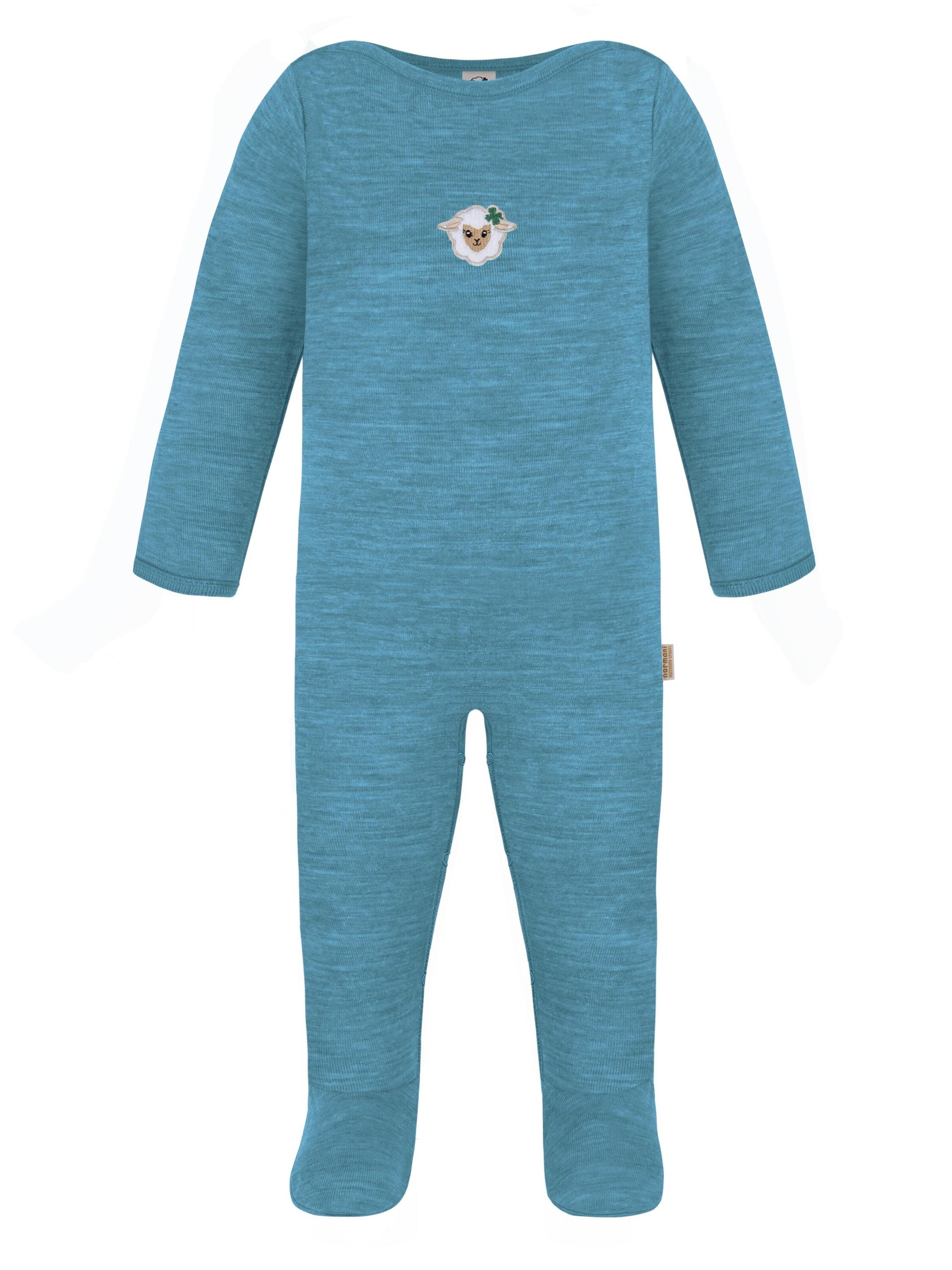 normani Strampler in Blau: Vorderseite