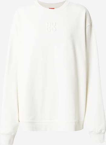 HUGO Sweatshirt in White: front