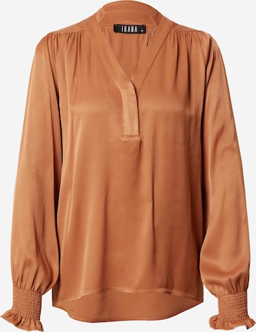 Ibana Blouse 'Talan' in Bruin: voorkant