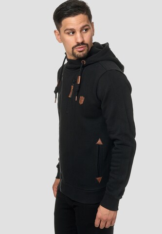 INDICODE JEANS Sweat jacket 'Elm' in Black