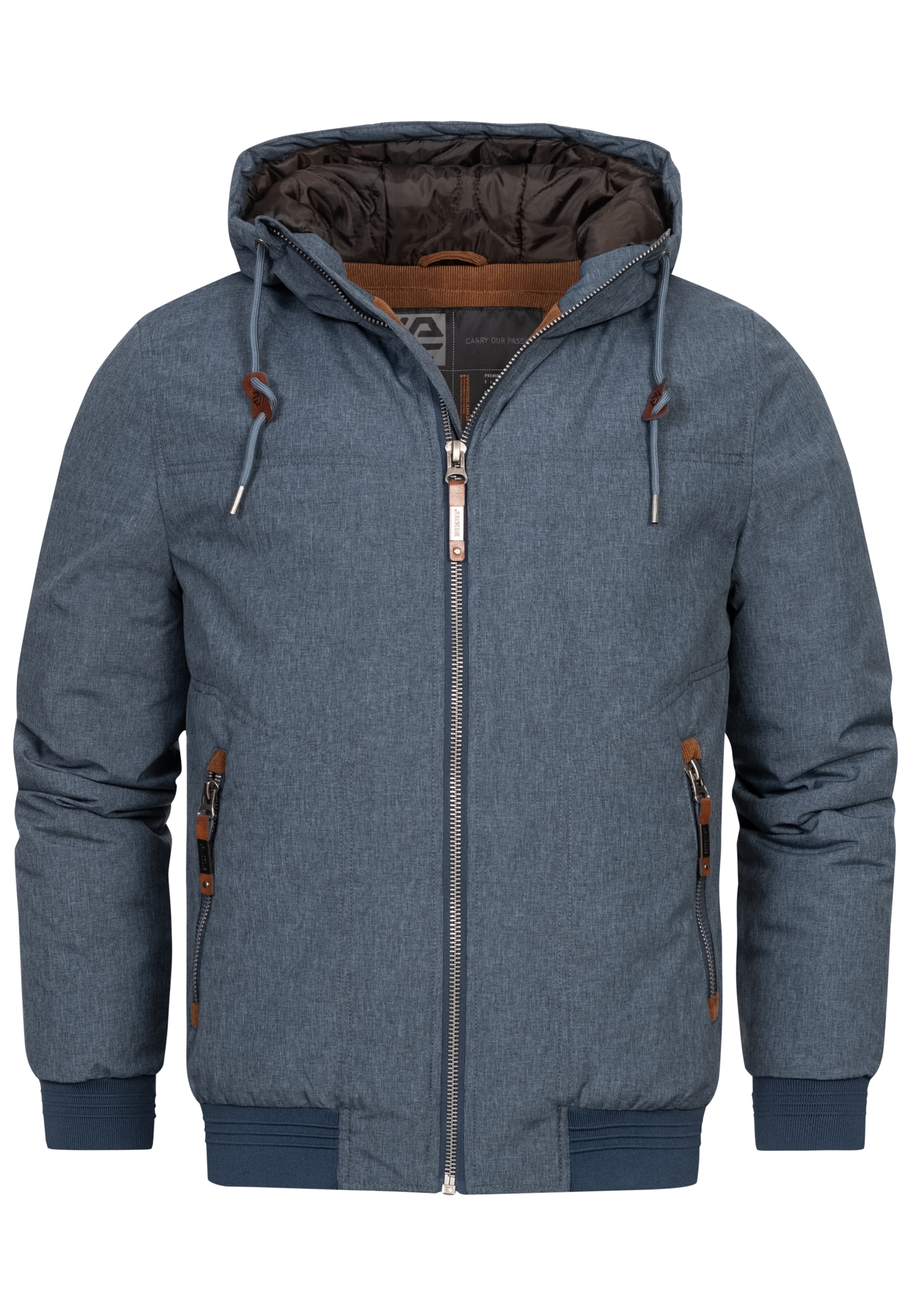 INDICODE JEANS Between-season jacket in Blue: front