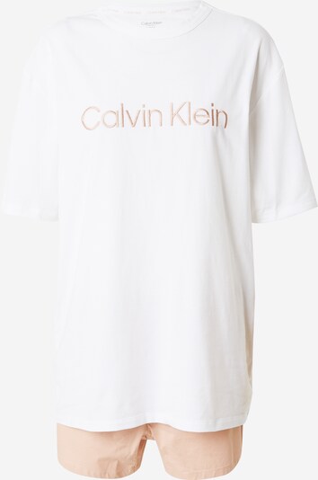 Calvin Klein Underwear Shorty en beige / blanc, Vue avec produit