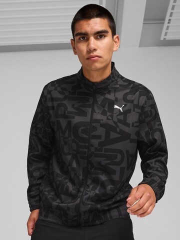 PUMA Sportjacke 'ENERGY' in Schwarz: Vorderseite