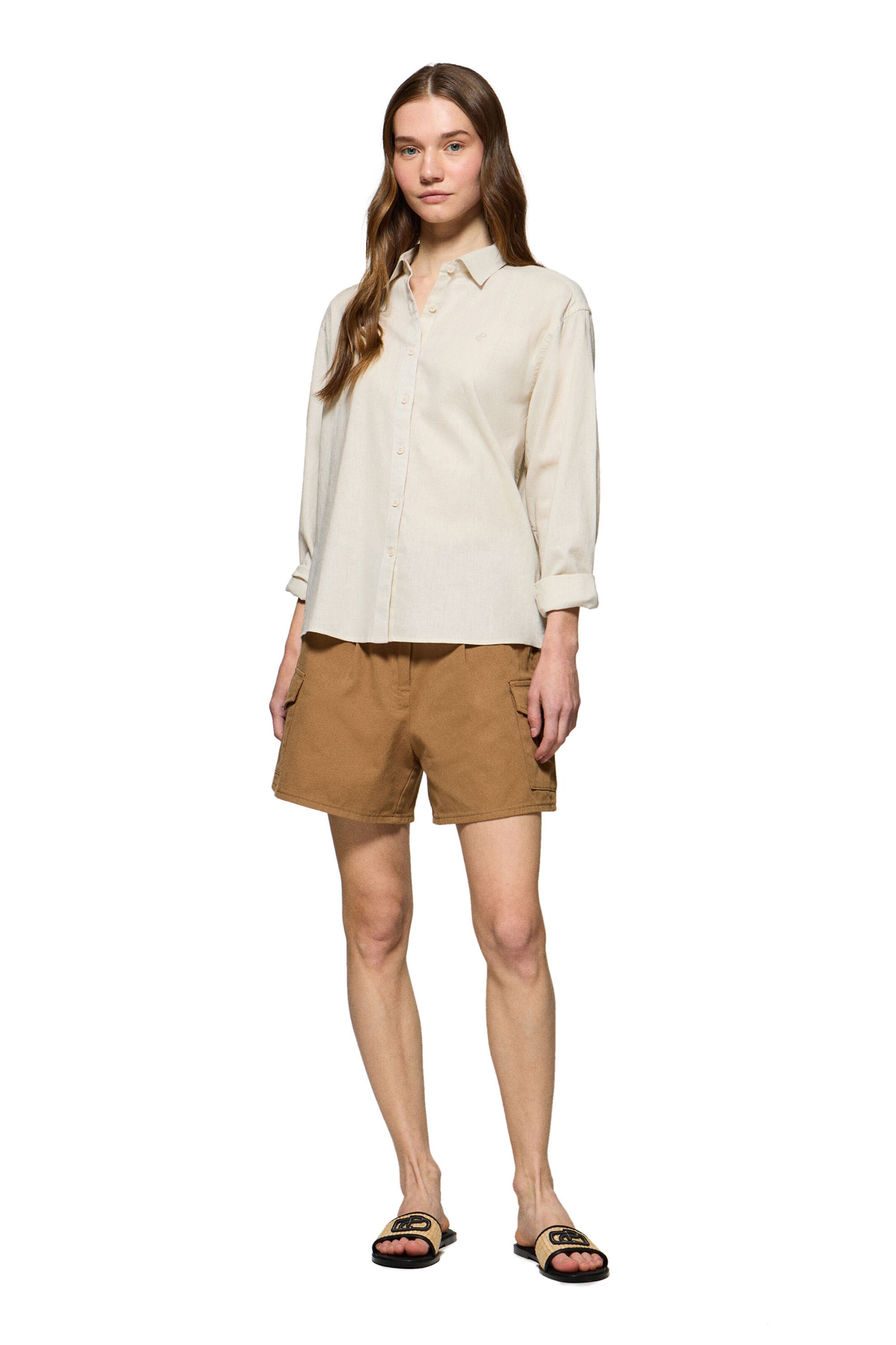 Polo Club Bluse in Beige