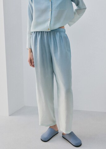 MANGO Pyjamahose 'Habi' in Blau: Vorderseite