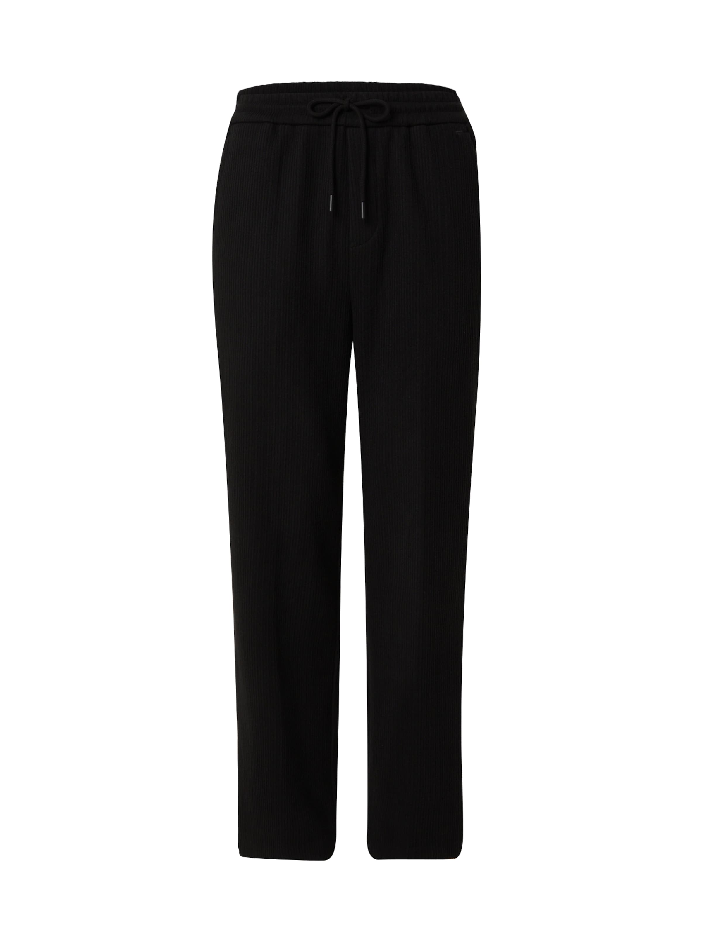 DAN FOX APPAREL Regular Broek 'Chris' in Zwart: voorkant