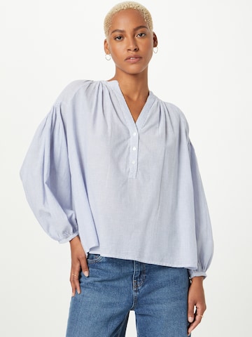 Vanessa Bruno Blouse 'NIPOA' in Blauw: voorkant