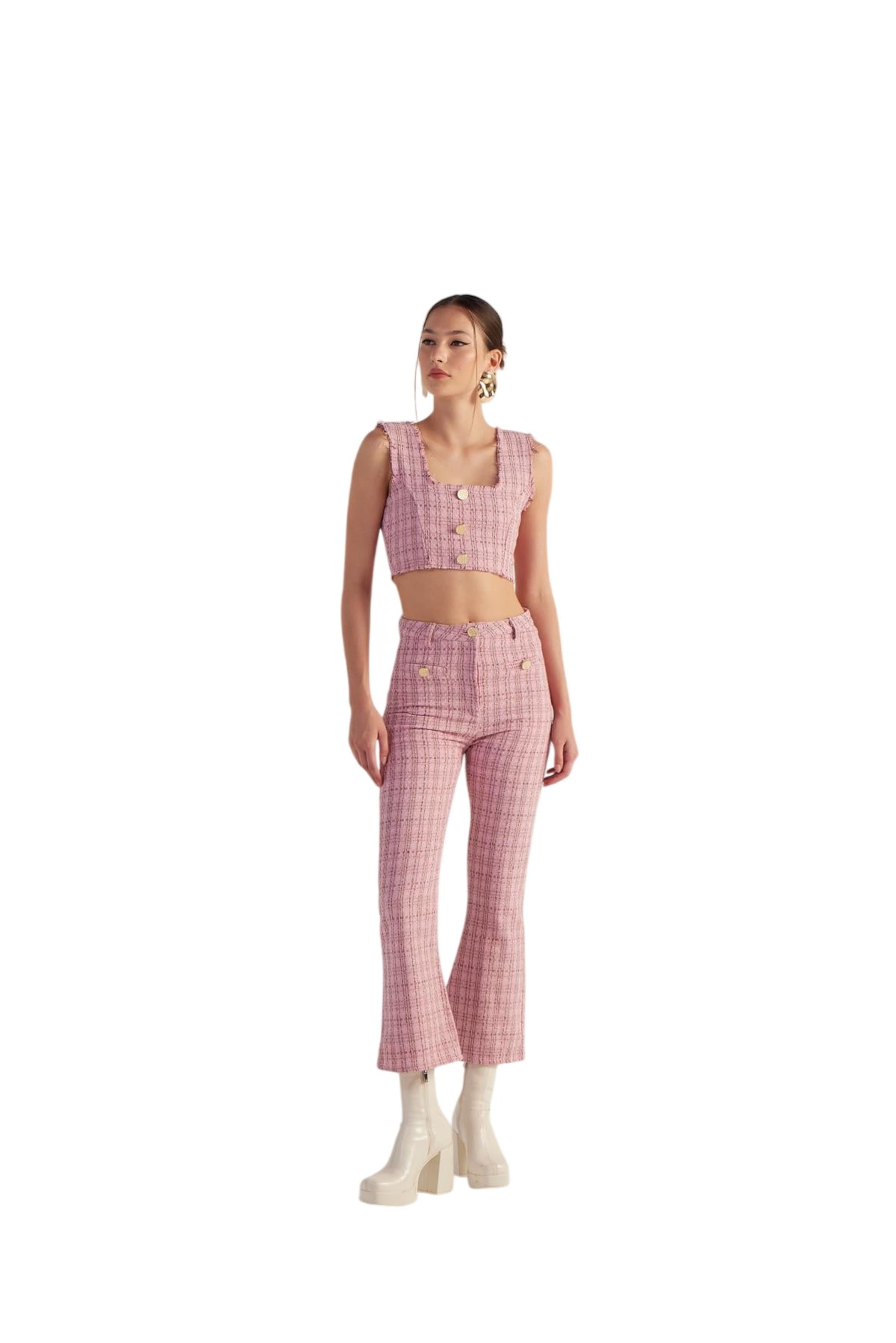 HOLLY LOLLY Flared Hose in Pink