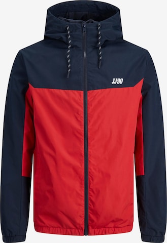 JACK & JONES Funkcionalna jakna 'DOVER' | rdeča barva: sprednja stran
