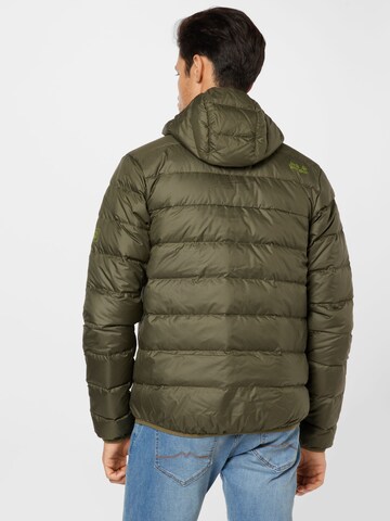 JACK WOLFSKIN - Casaco outdoor 'Helium' em verde