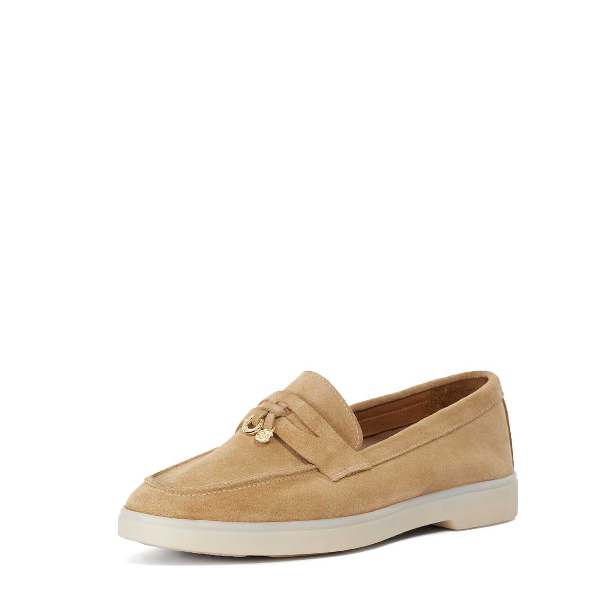 Chaussure basse 'Grinning' Dune LONDON en beige : devant